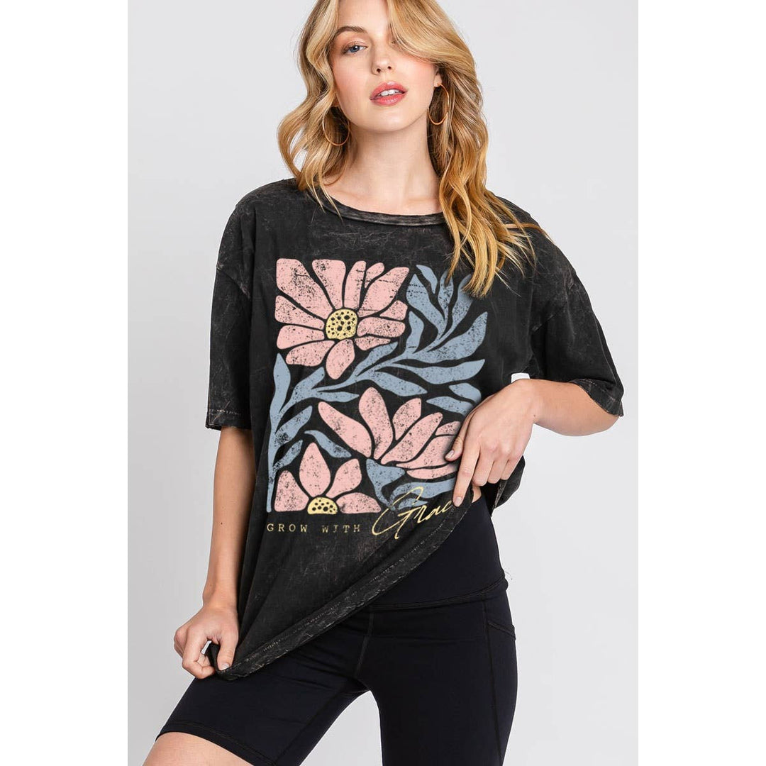 GROW WITH GRACE OVERSIZED GRAPHIC TEE