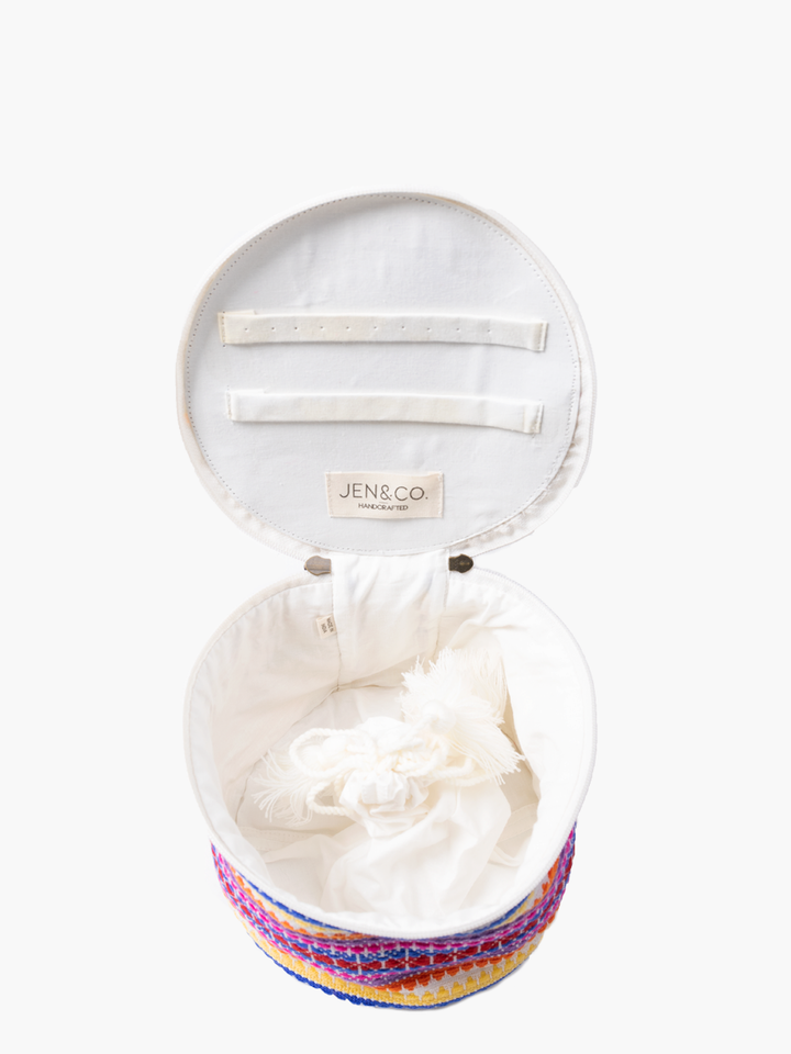 Naya Round Cotton Bag w/ Tassel Zip-Final Sale
