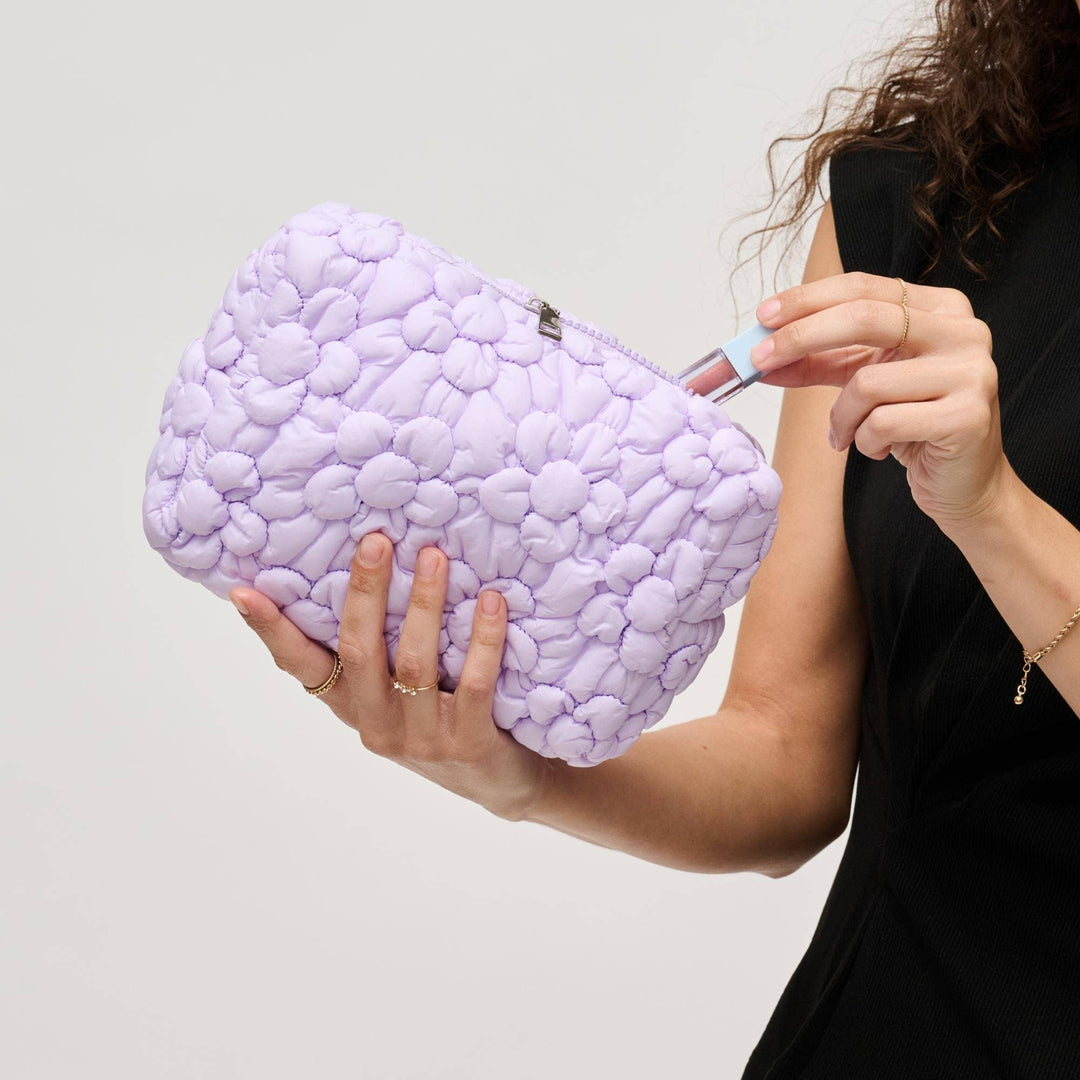 61028F Flora Pop Nylon Cosmetic Pouch