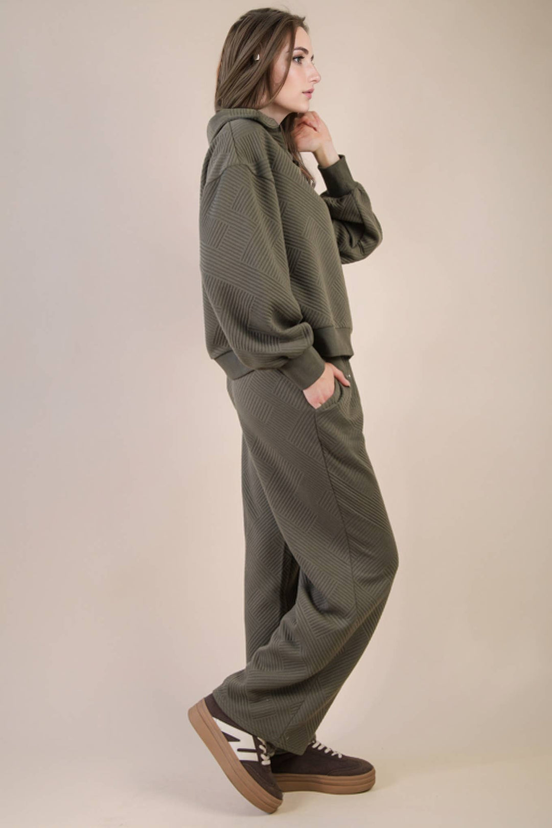Very J Textured Knit Set
