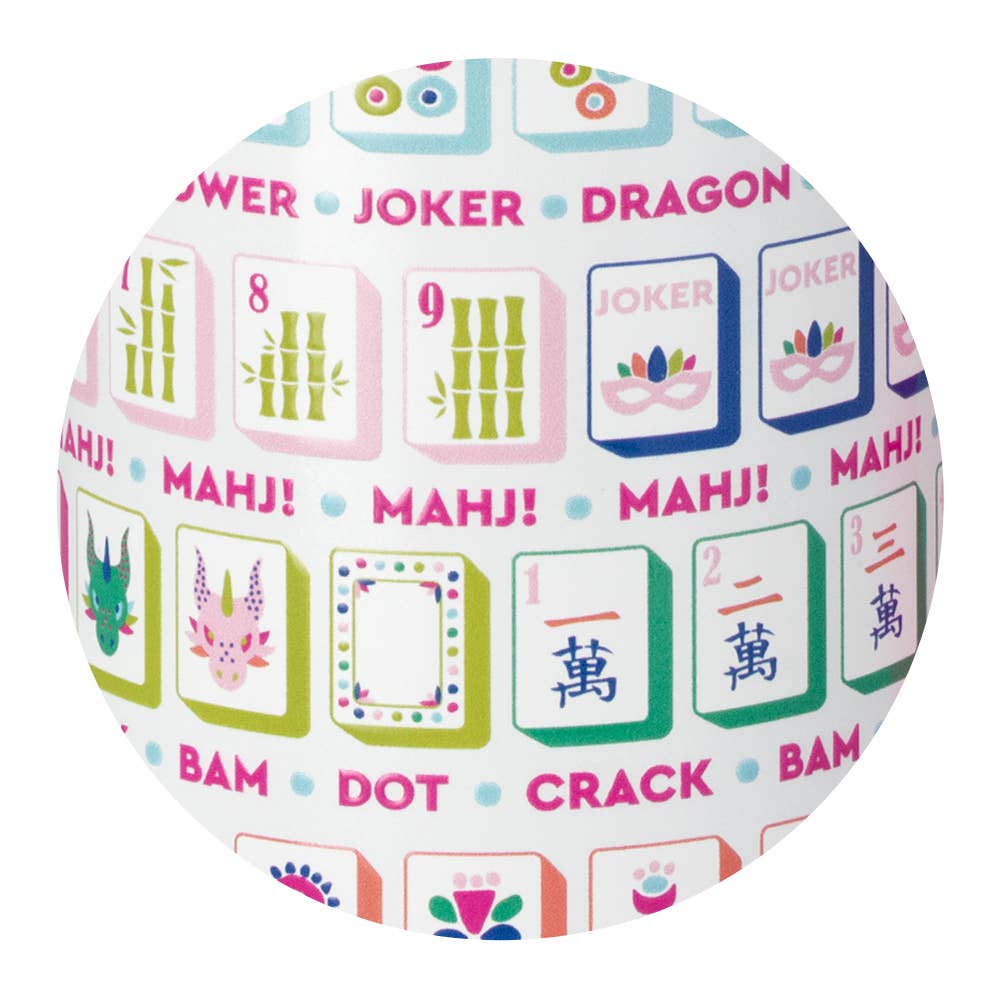 Mahjong Stemless Wine Cup (12oz)