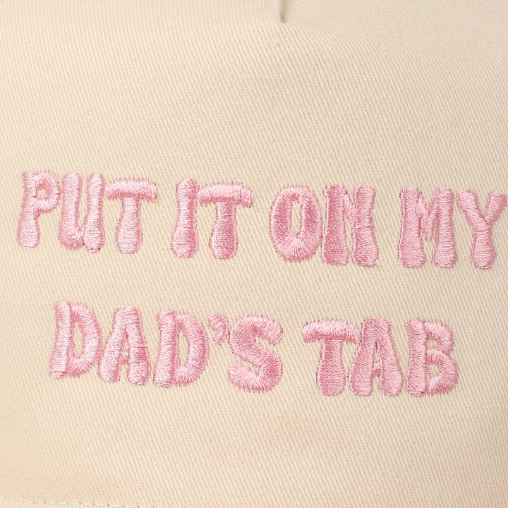Put It On My Dad's Tab Embroidery Two-Tone Hat