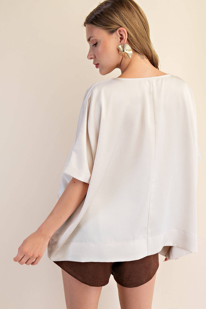 Round Neck Oversized Top