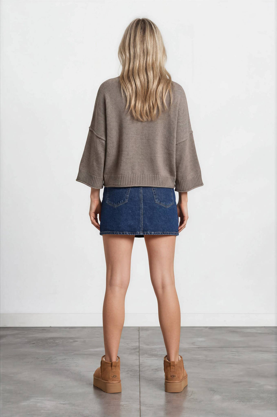 EXPOSED SEAM DROP SHOULDER SHORT SLEEVE PULLOVER