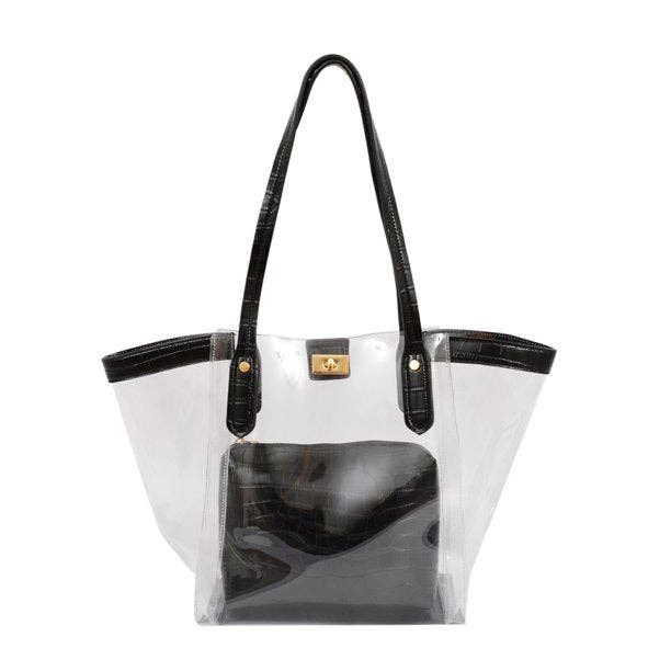 TB29102 Clear Tote w/ Pouch