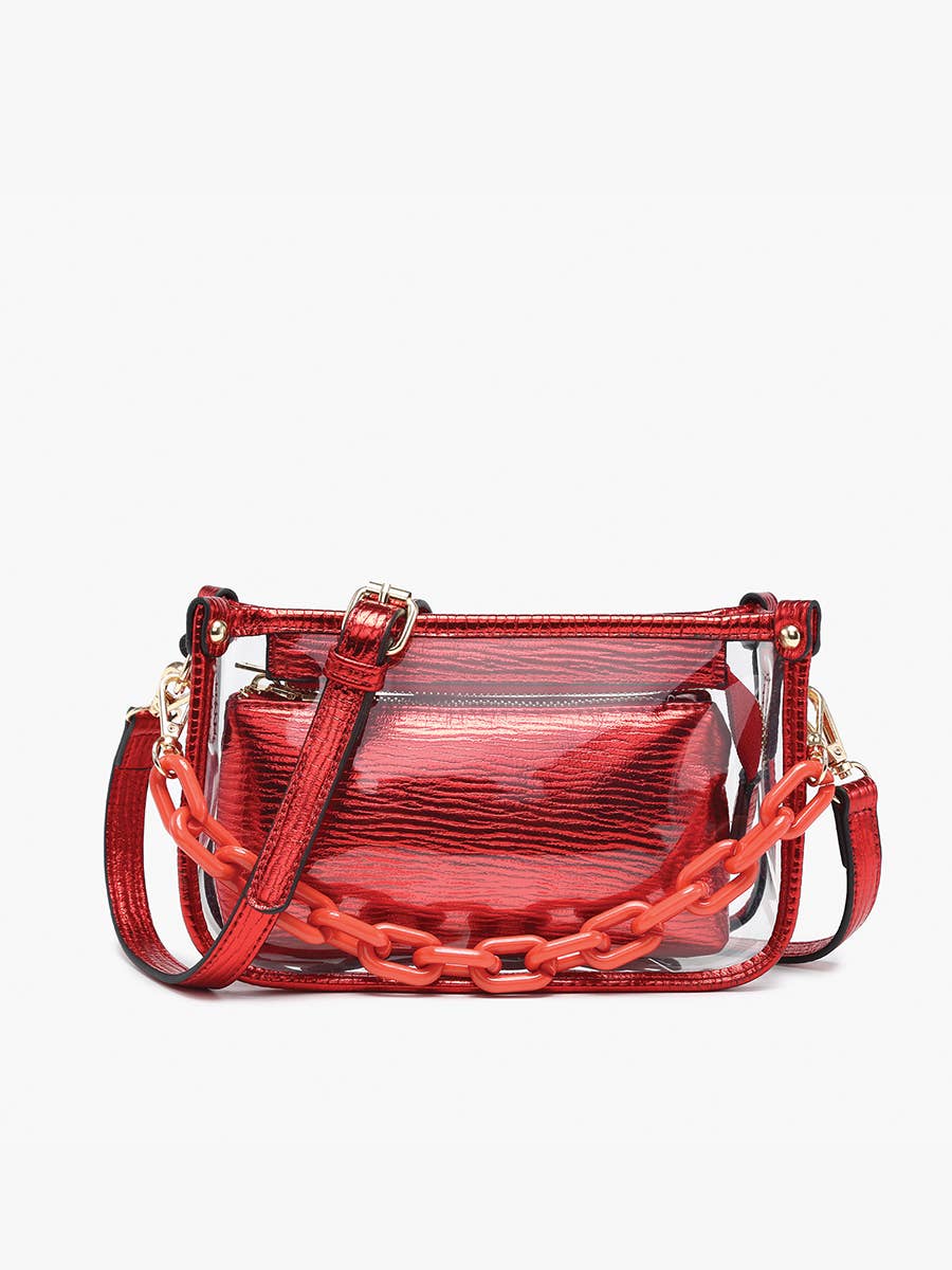 Jessica Clear Crossbody Bag – Chain Strap
