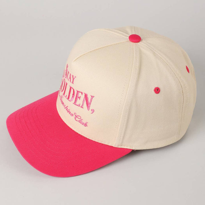Stay Golden Sunshine Club Embroidery Trucker Hat