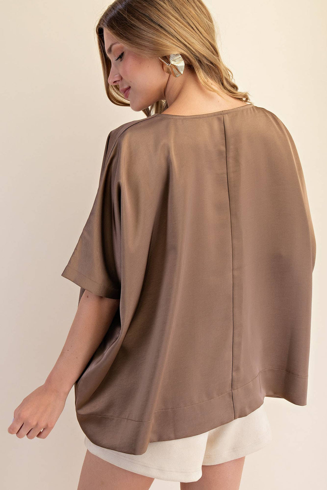 Round Neck Oversized Top