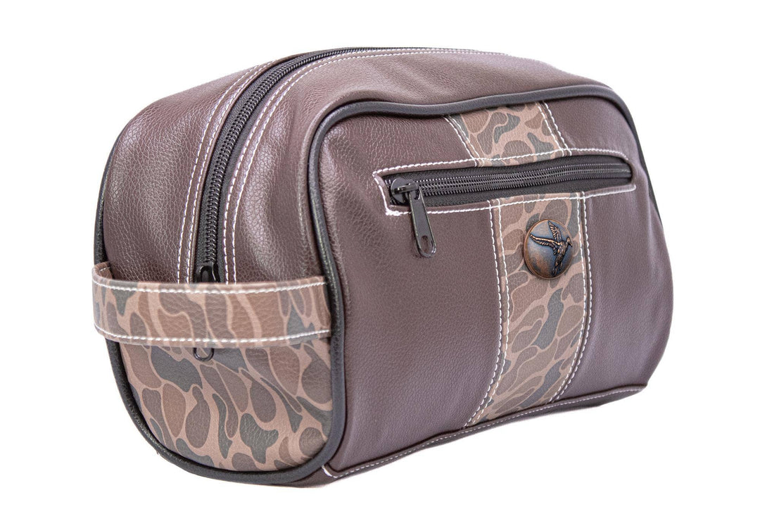 Mallard  Old School Camo Men's Toiletry Dopp Bag