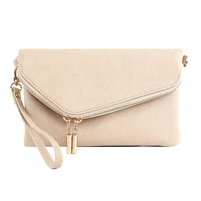 AD2585 Monogrammable Envelope Clutch/Crossbody Bag