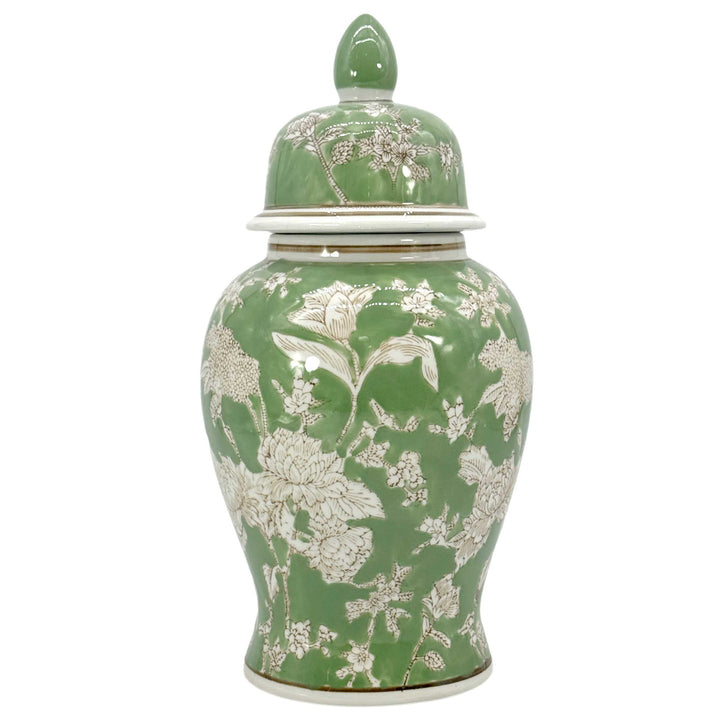 Classic Urn Shape Chinoiserie Ginger Jar 14"