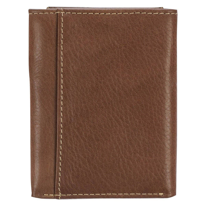 Wallet Leather Brown Ichthus Badge