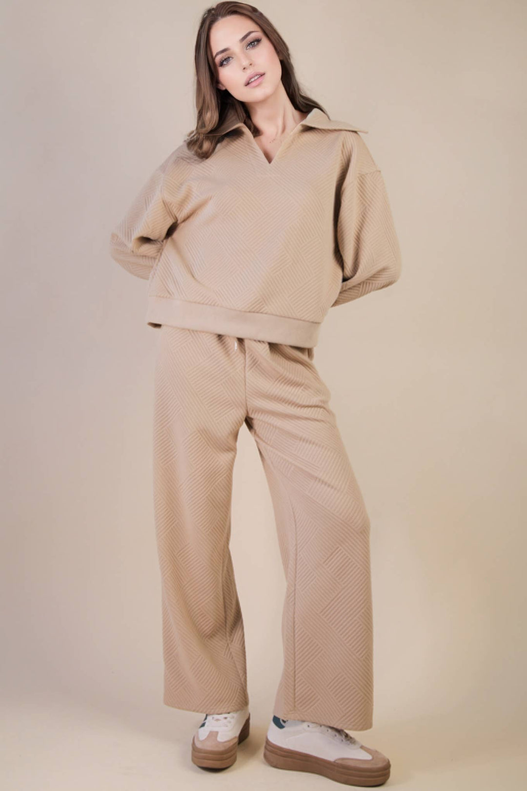 Very J Textured Knit Set