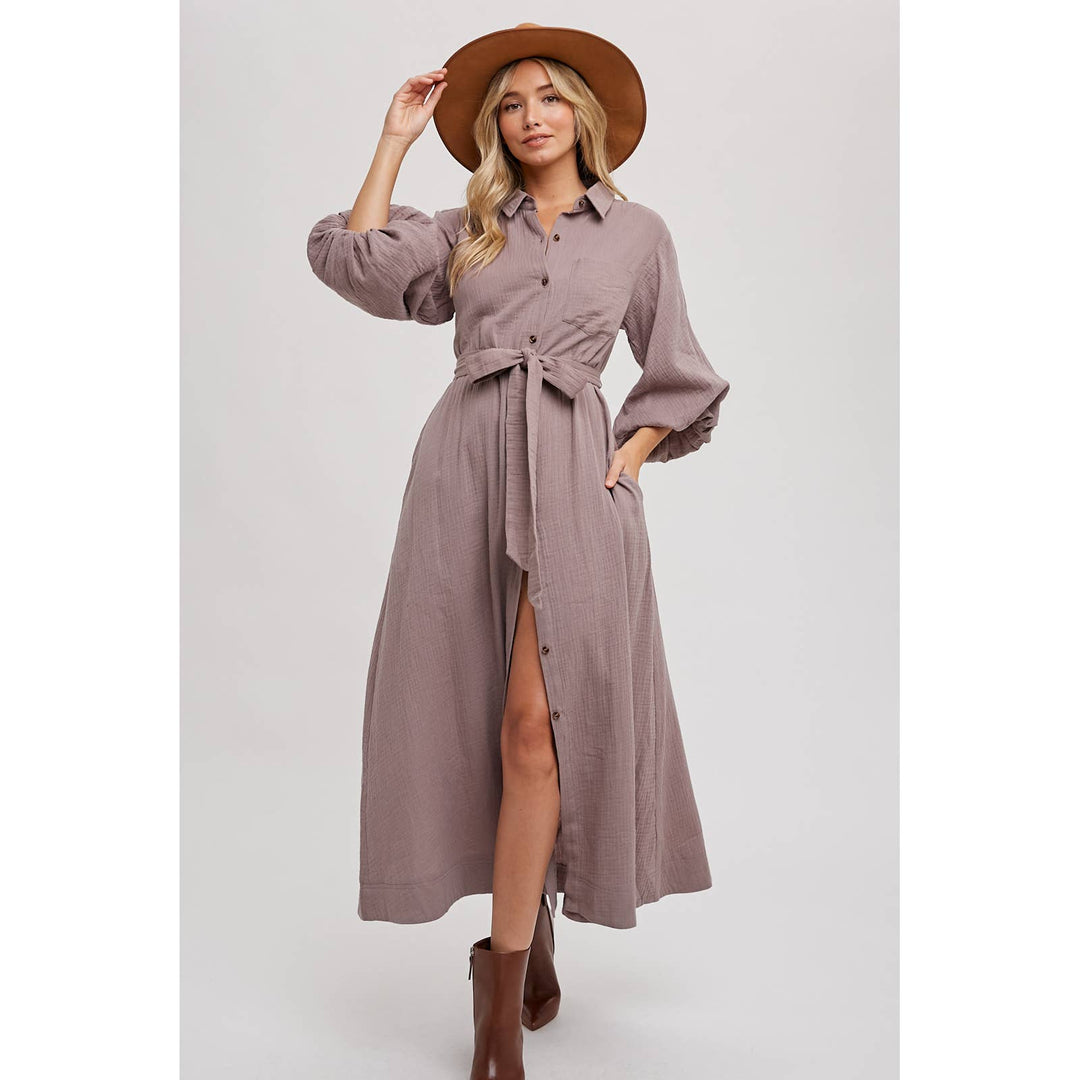 SLI4726 - MAXI SHIRT DRESS