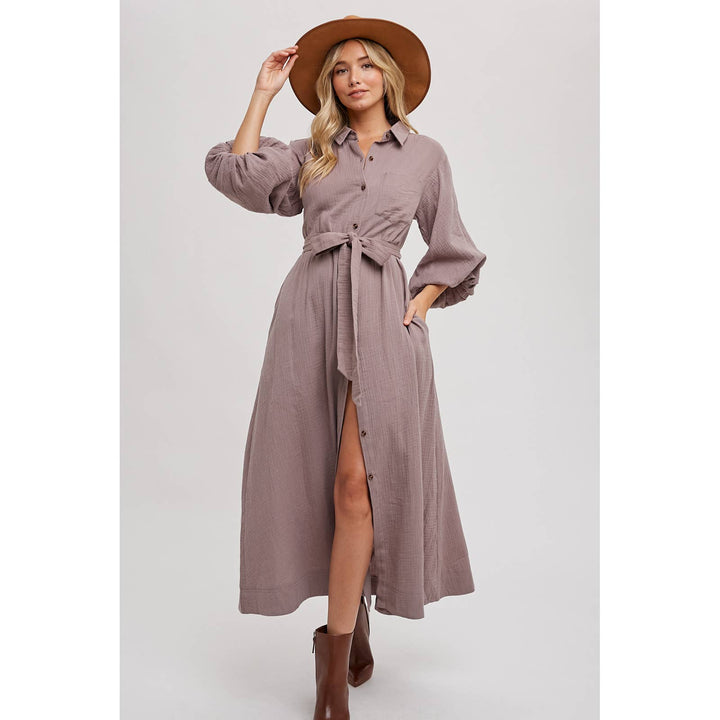 SLI4726 - MAXI SHIRT DRESS