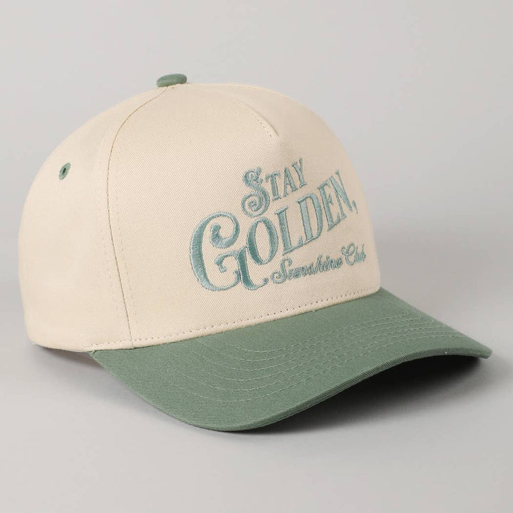 Stay Golden Sunshine Club Embroidery Trucker Hat