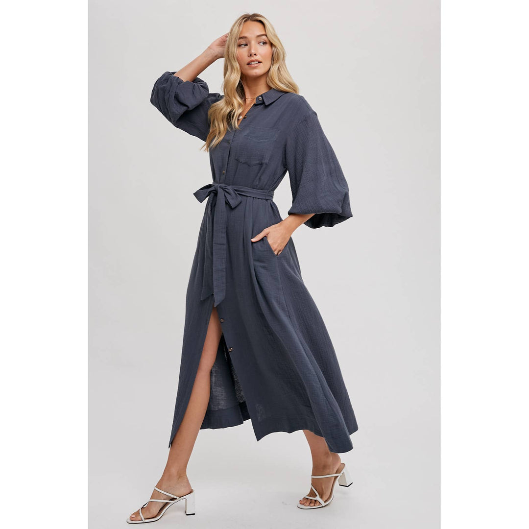 SLI4726 - MAXI SHIRT DRESS