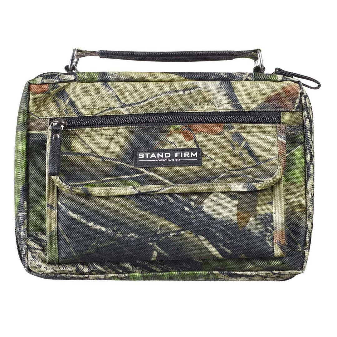 Bible Cover Organizer Camouflage Stand Firm 1 Cor 16:13