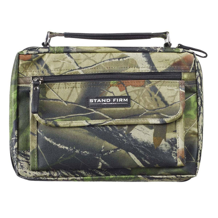 Bible Cover Organizer Camouflage Stand Firm 1 Cor 16:13
