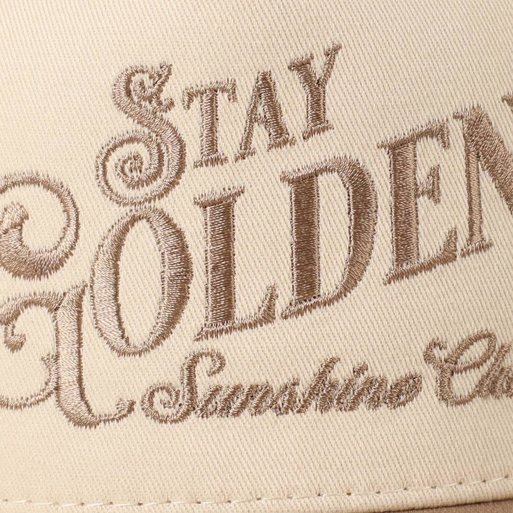 Stay Golden Sunshine Club Embroidery Trucker Hat