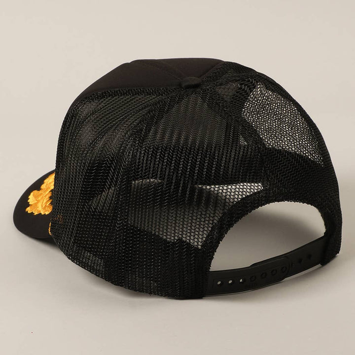 CAPTAIN Lettering Logo Foam Mesh Back Trucker Hat