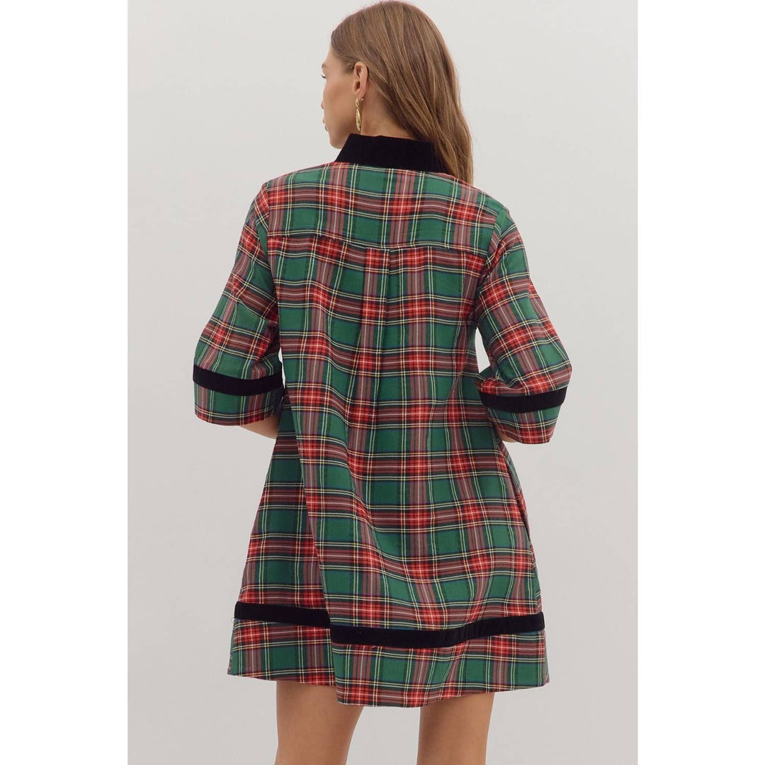 Plaid mini dress