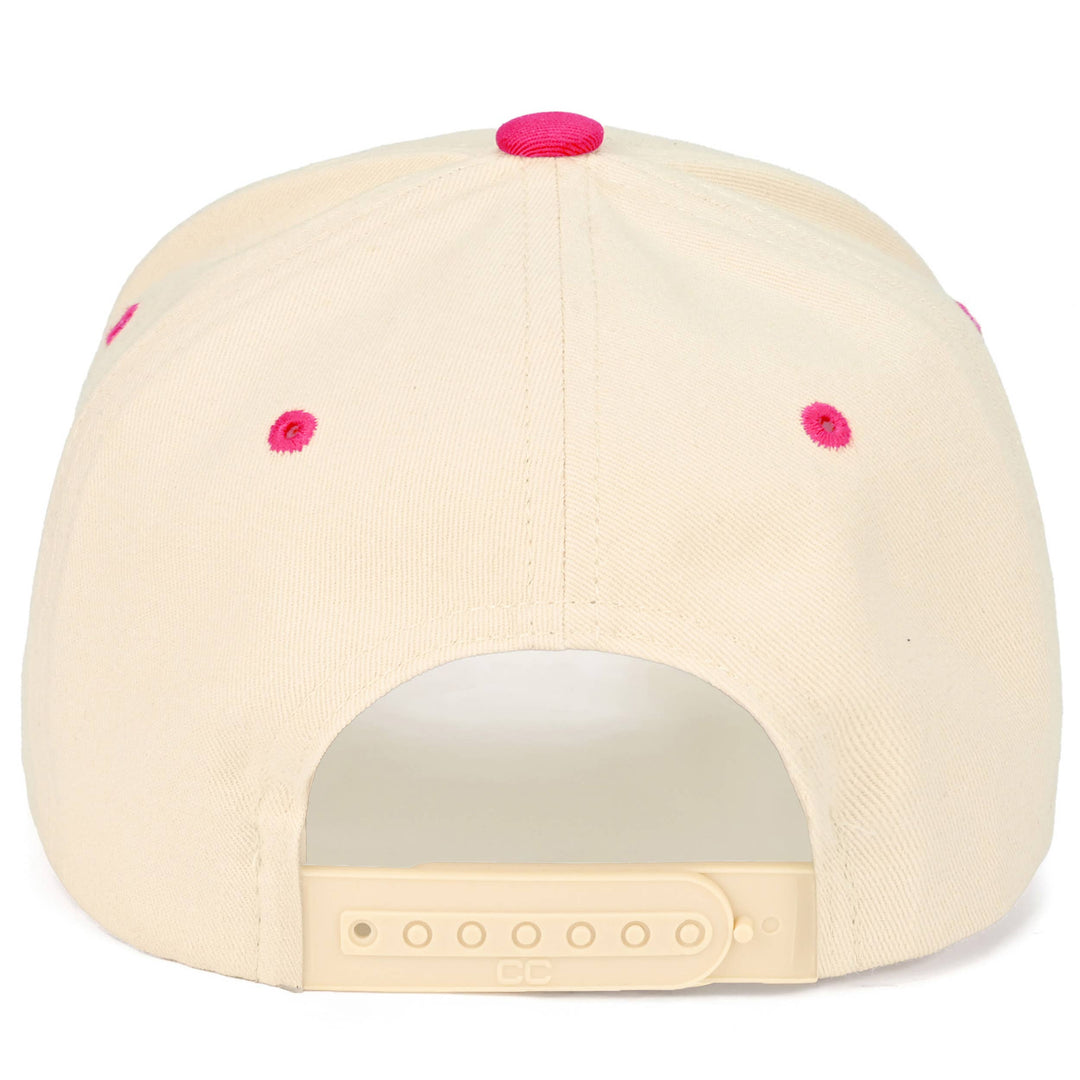 OUT HERE DILLY DALLYING Letter on Two Tone Trucker Hat