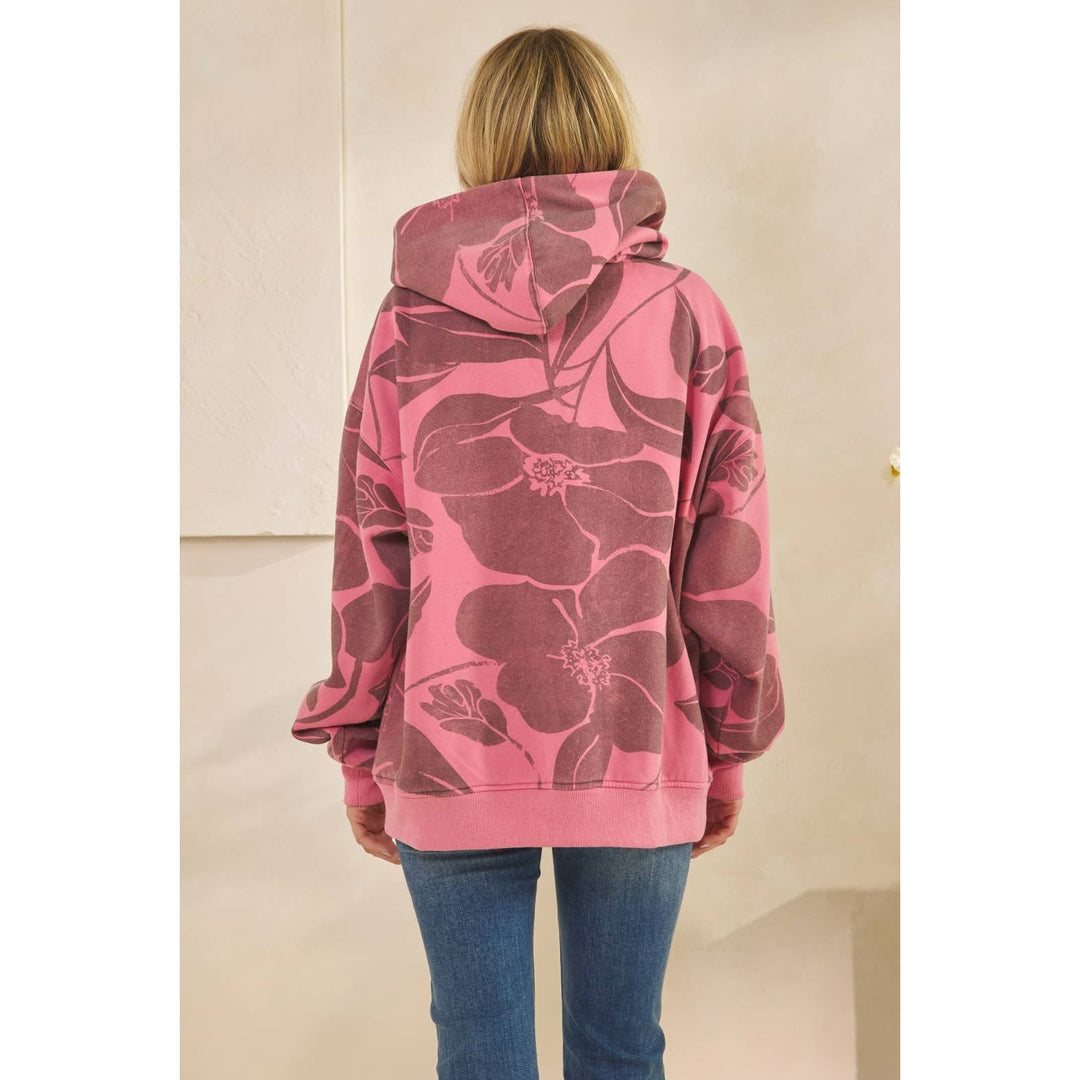 Printed Fleece Hoodie