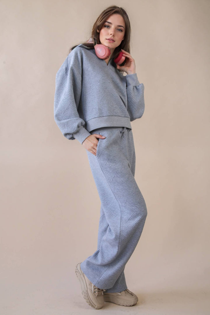 Very J Textured Knit Set