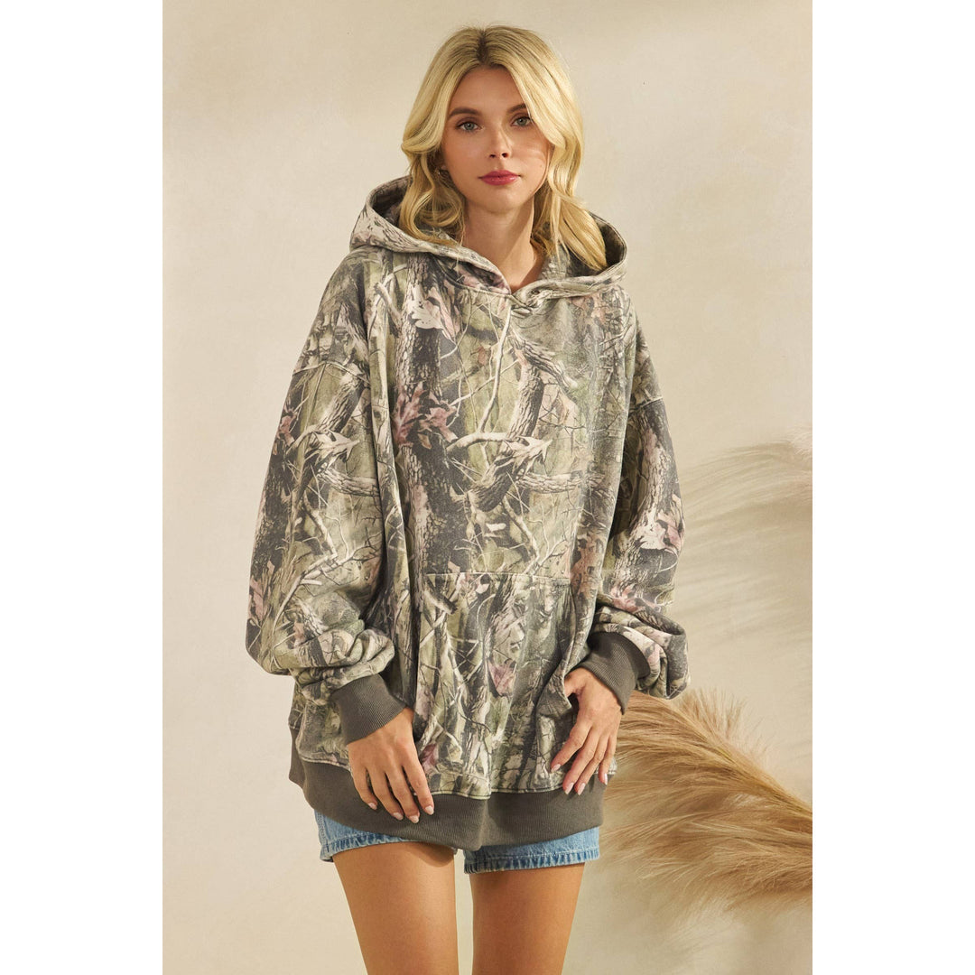 Printed Fleece Hoodie