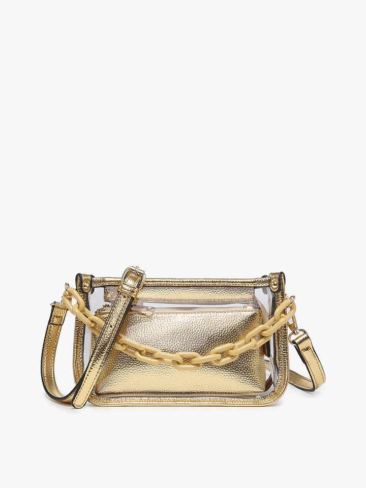 Jessica Clear Crossbody Bag – Chain Strap