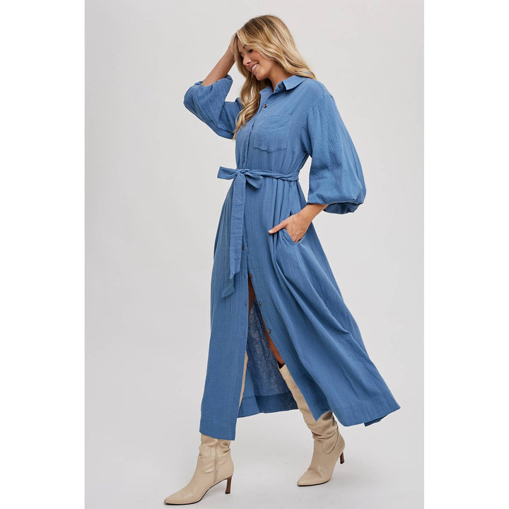 SLI4726 - MAXI SHIRT DRESS
