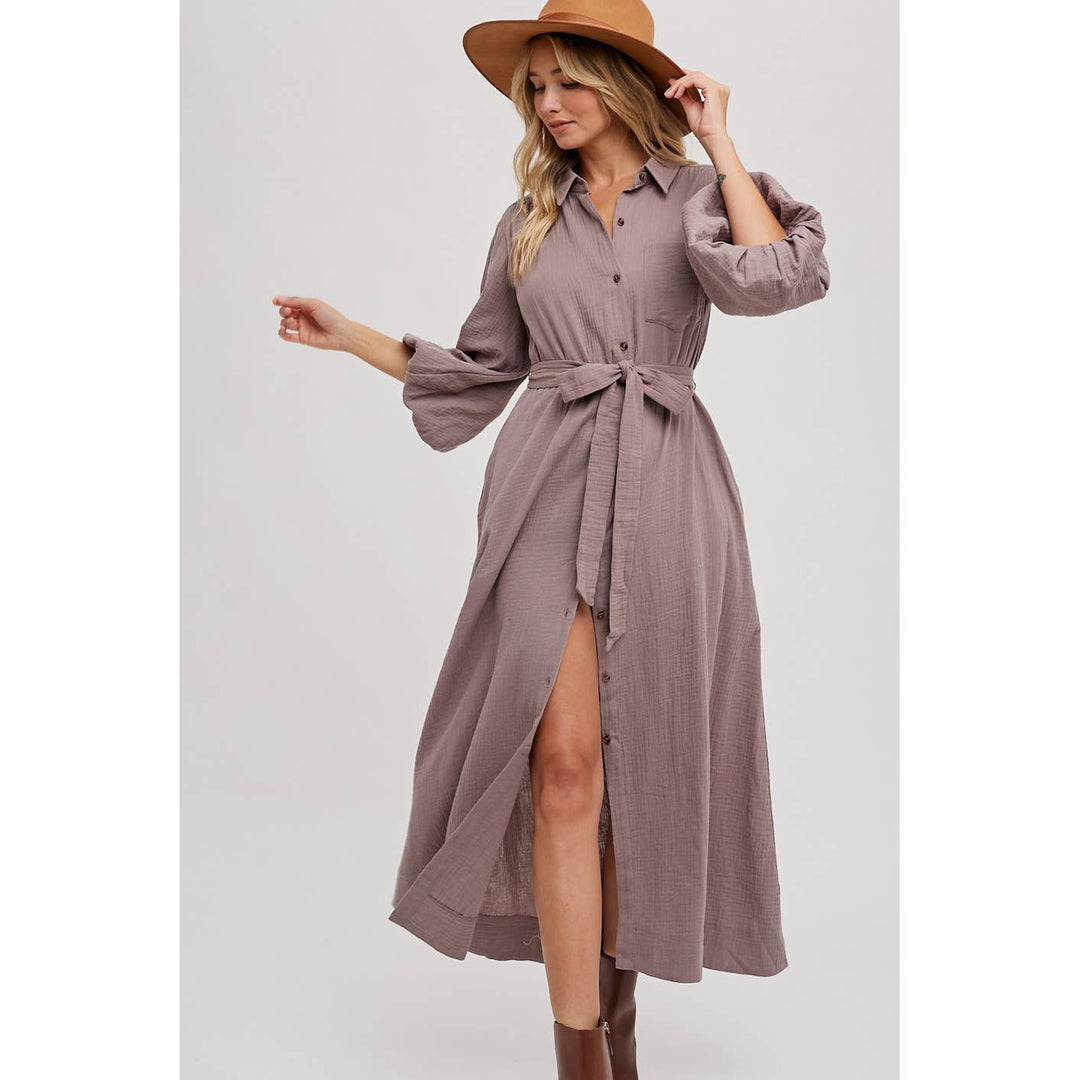 SLI4726 - MAXI SHIRT DRESS
