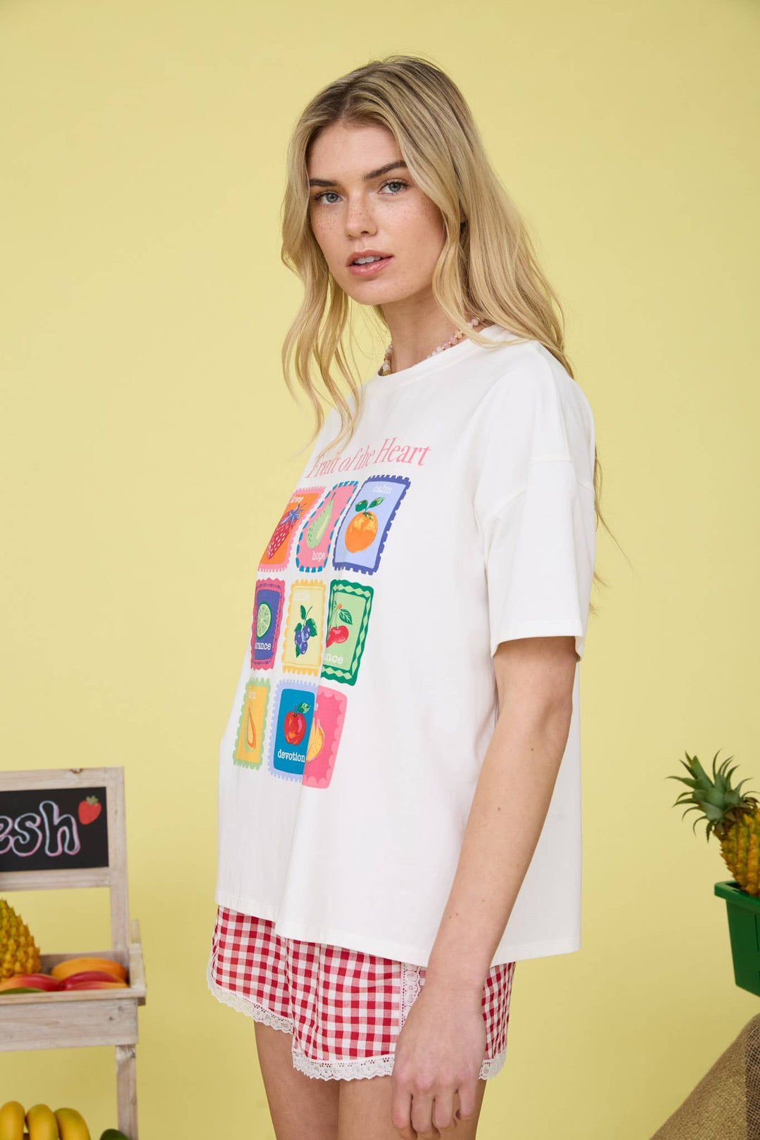 FRUIT OF THE HEART GRAPHIC KNIT TEE