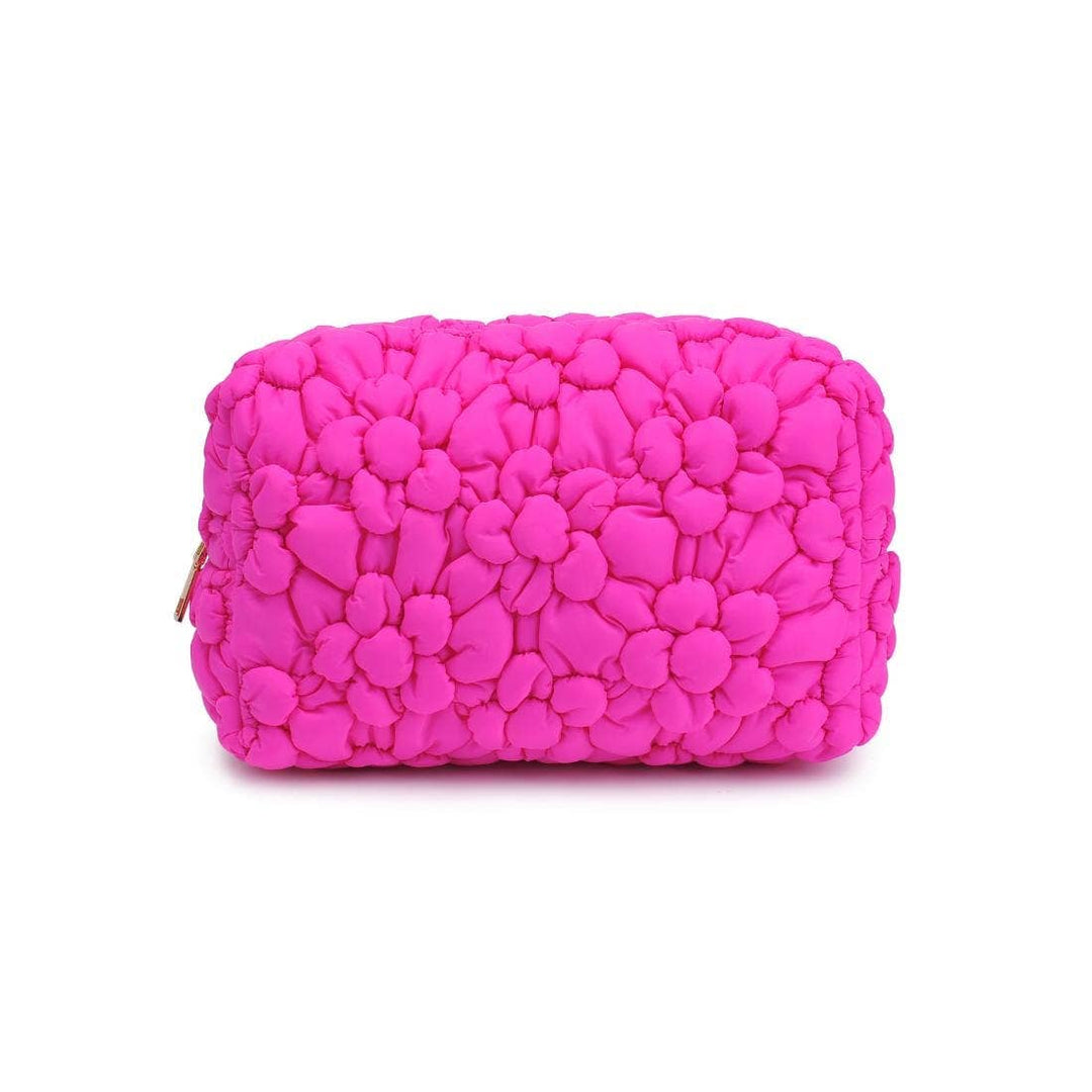 61028F Flora Pop Nylon Cosmetic Pouch