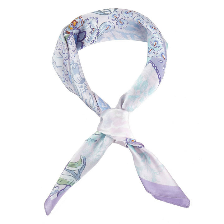 Abstract Floral Print Bandana Summer Scarf