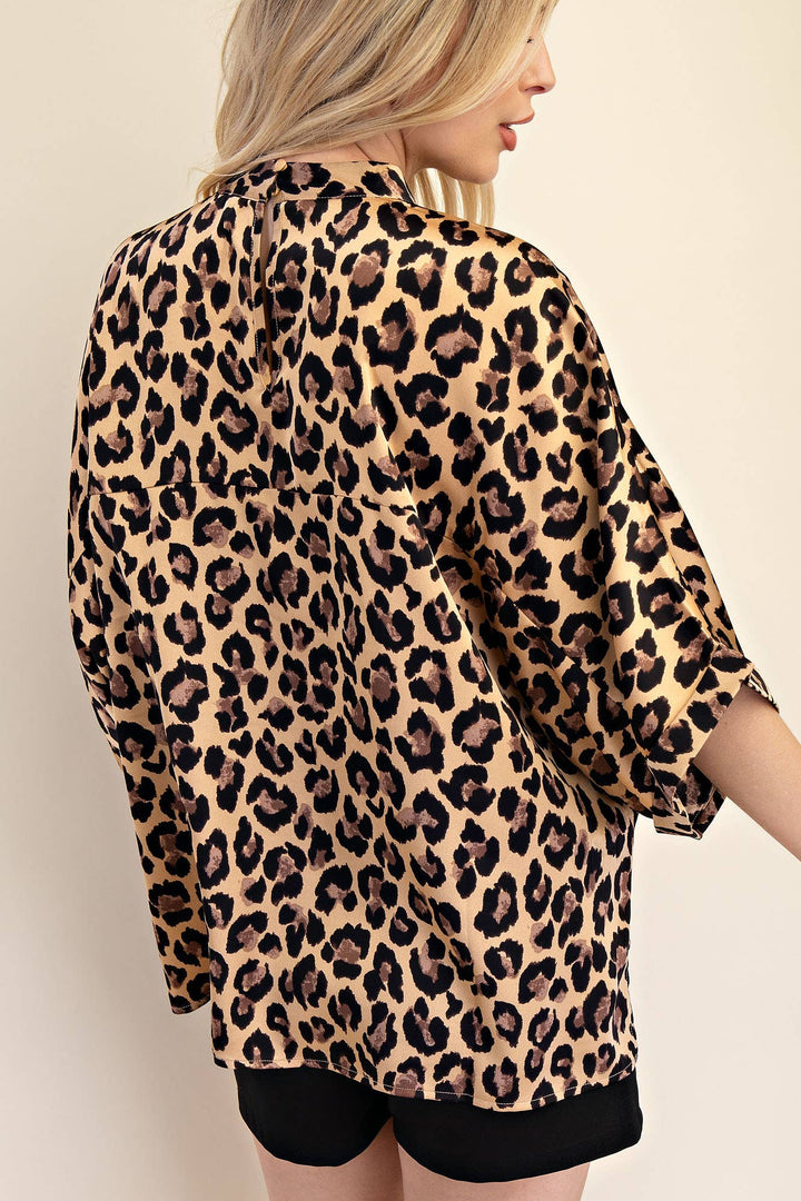 Mock Neck Oversize Top