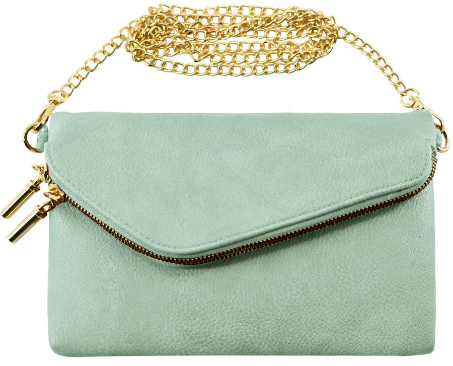 AD2585 Monogrammable Envelope Clutch/Crossbody Bag