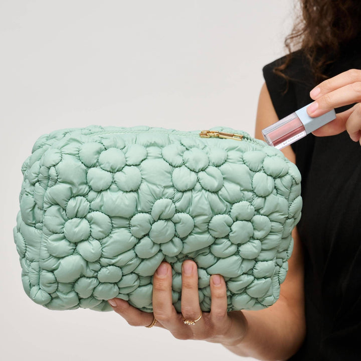 61028F Flora Pop Nylon Cosmetic Pouch