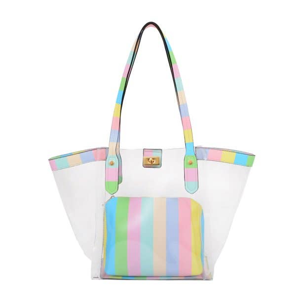 TB29102 Clear Tote w/ Pouch