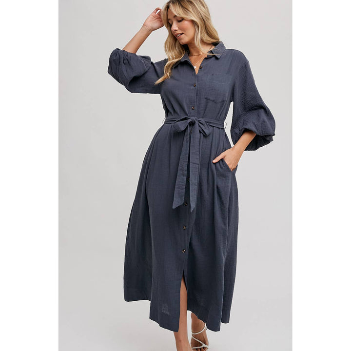 SLI4726 - MAXI SHIRT DRESS