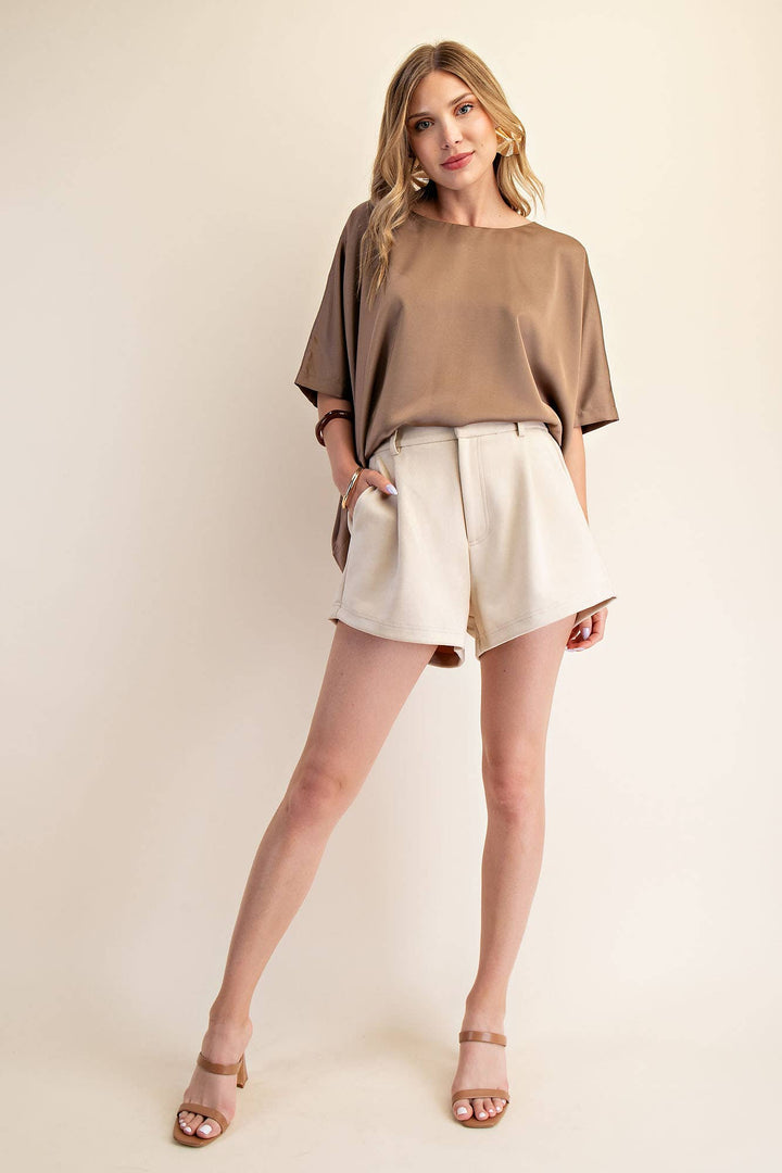 Round Neck Oversized Top