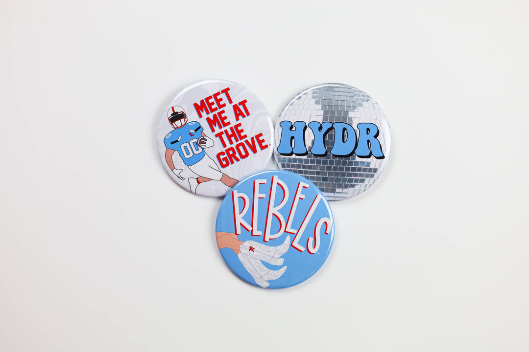 Ole Miss Game Day Buttons | Gameday Pins | College Football