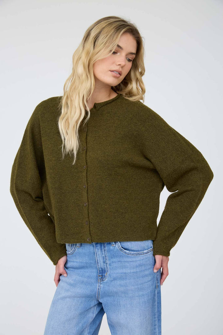 LIGHTWEIGHT BUTTON DOWN KNIT CARDIGAN