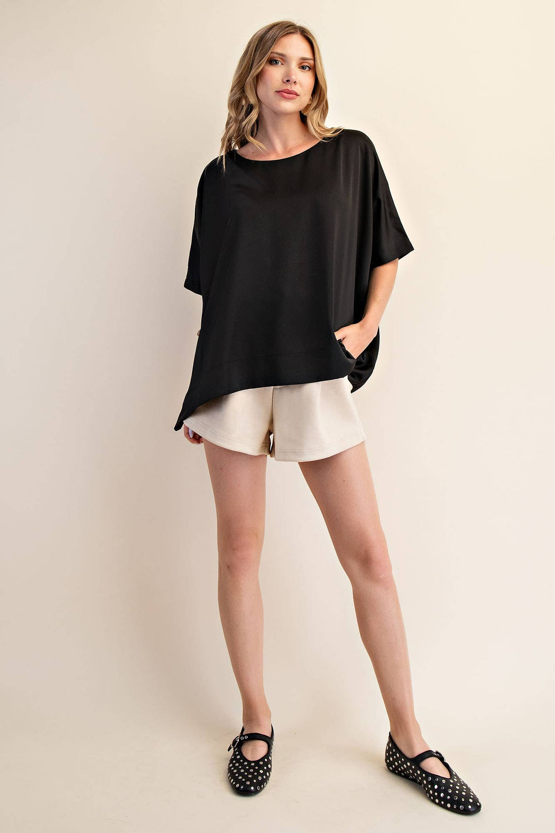 Round Neck Oversized Top
