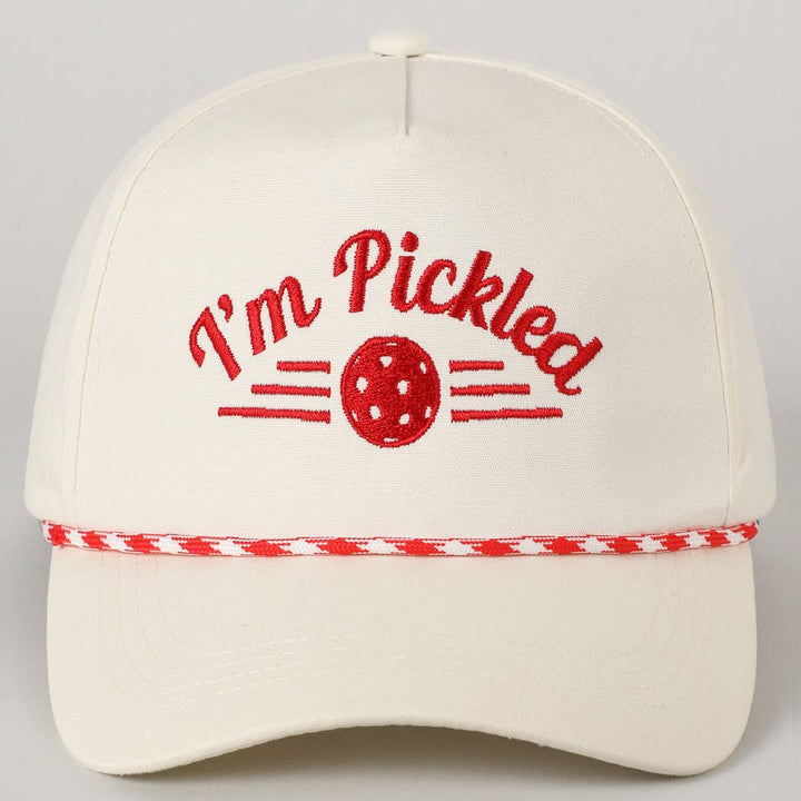 I'm Pickled Pickleball Embroidery Trucker Hat