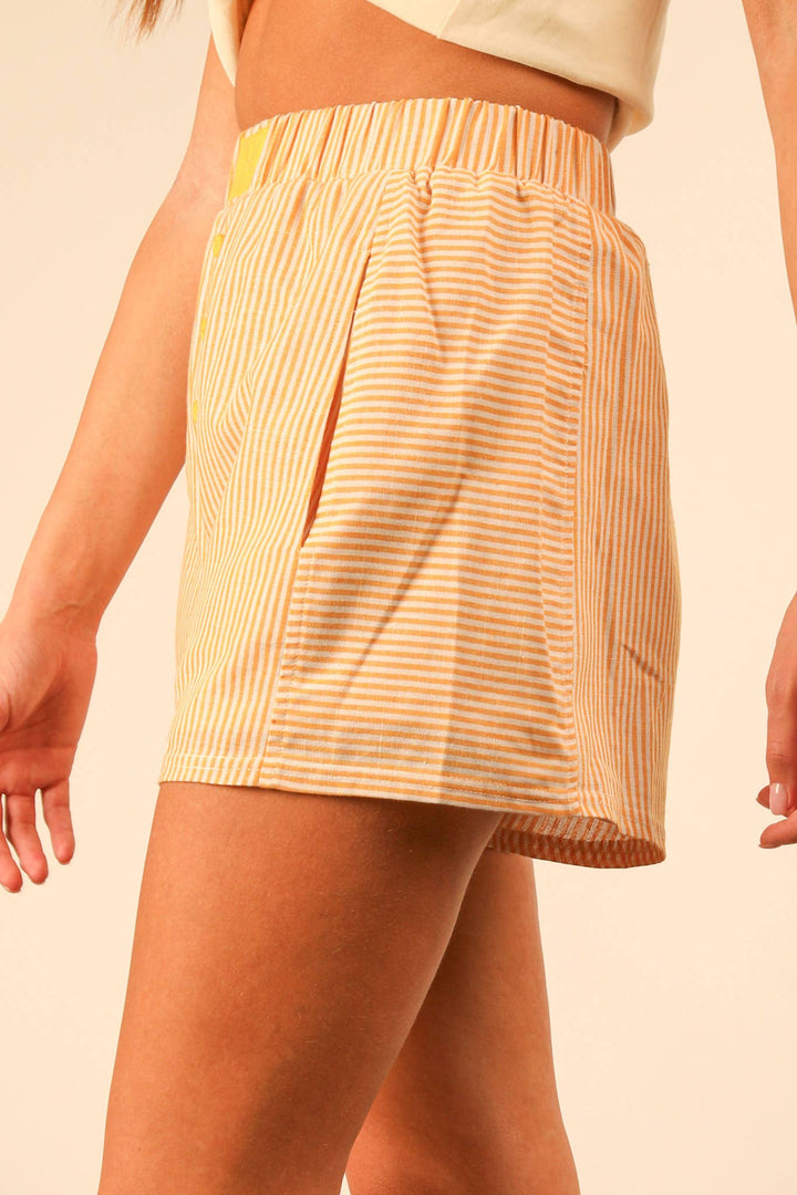 NP70735-Striped & Checker Boxer Shorts
