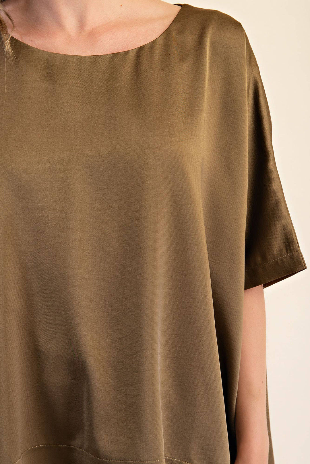 Round Neck Oversized Top