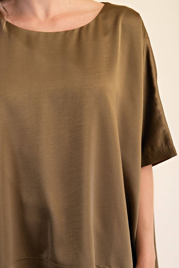 Round Neck Oversized Top