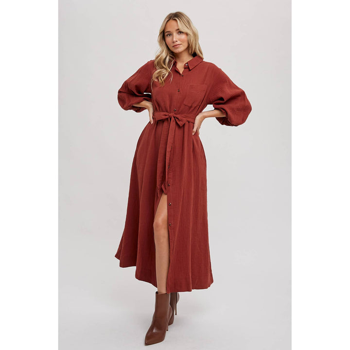 SLI4726 - MAXI SHIRT DRESS